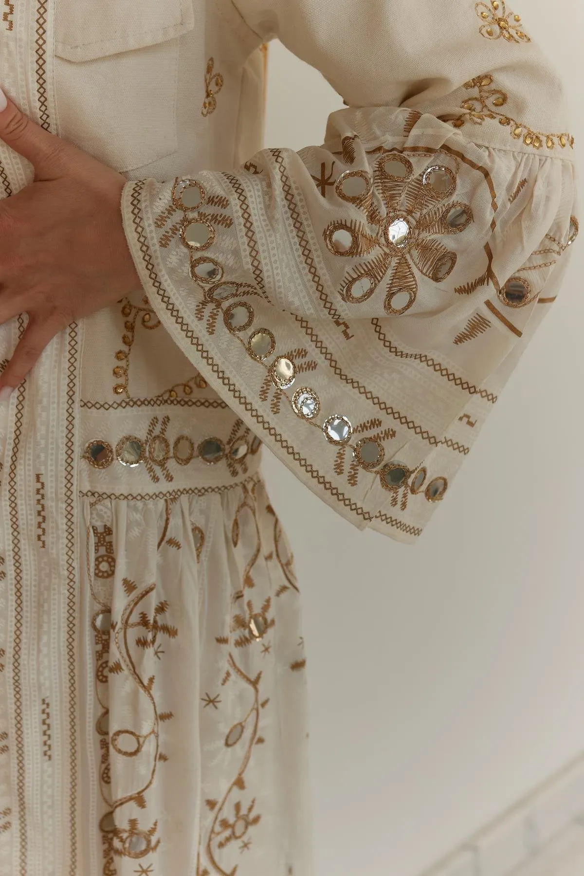 Boho Embroidered Kimono Jacket