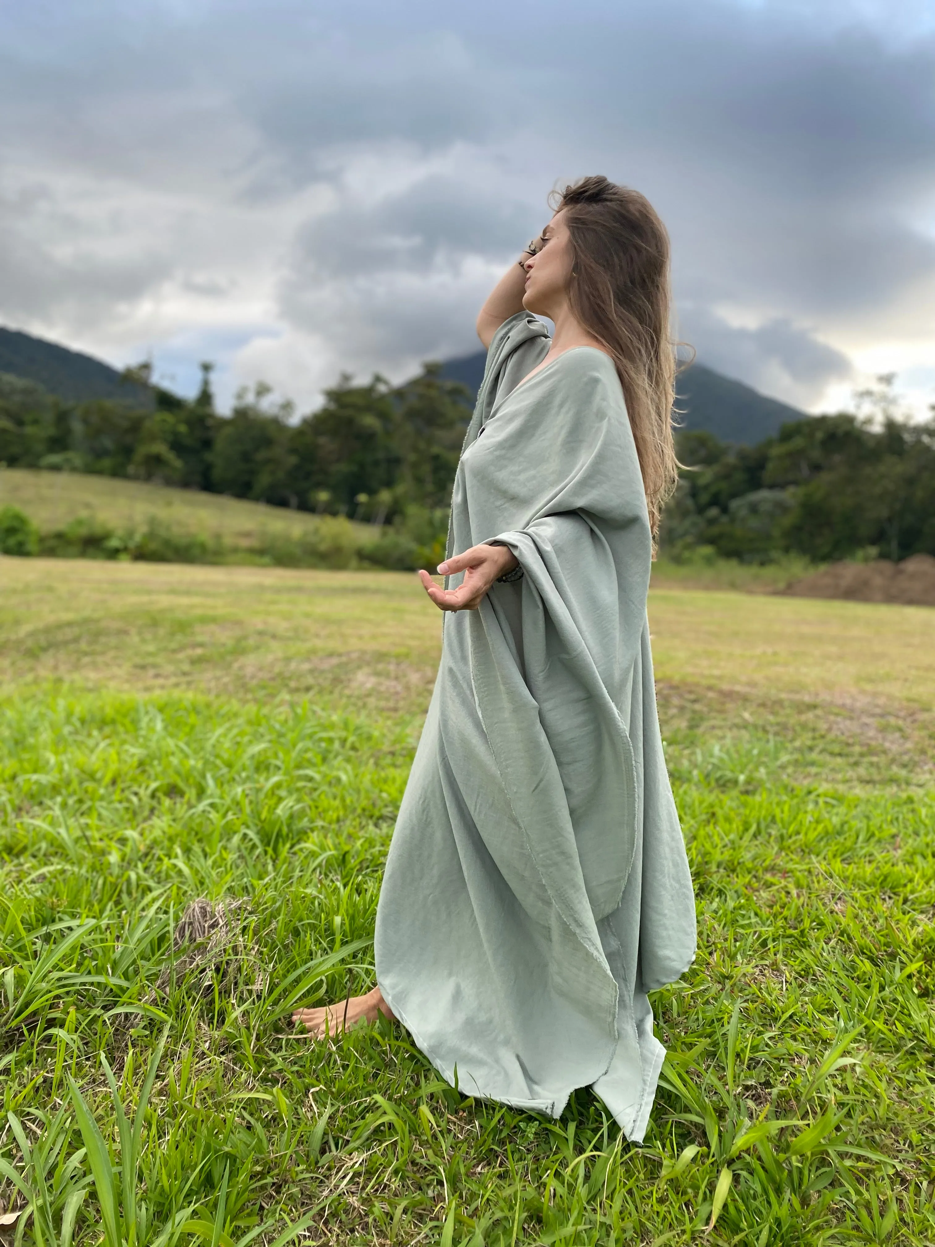 Boruca Sage Blue | Her Caftan