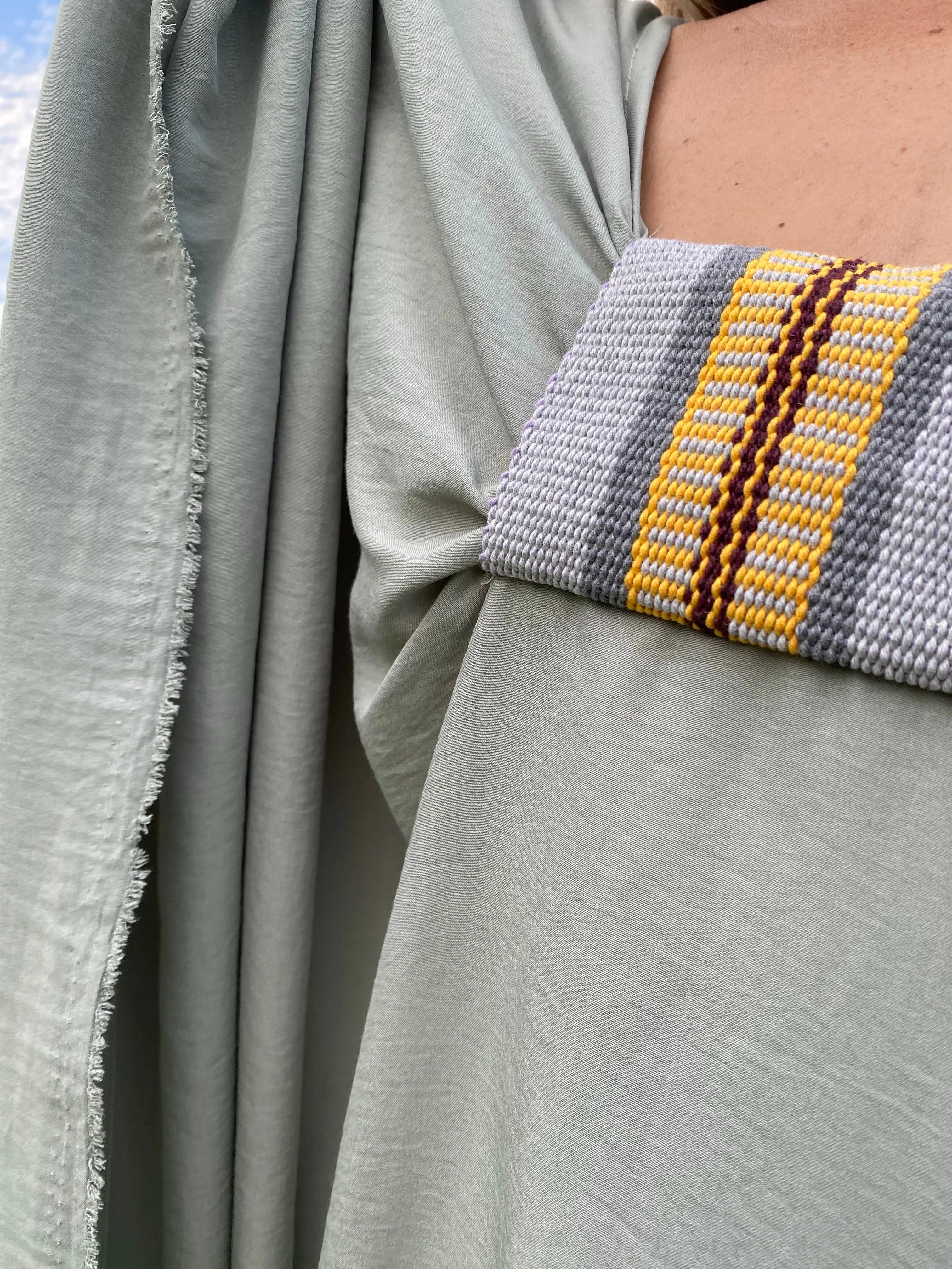Boruca Sage Blue | Her Caftan