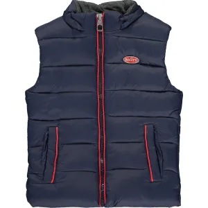 Boys Navy Blue Padded Gilet