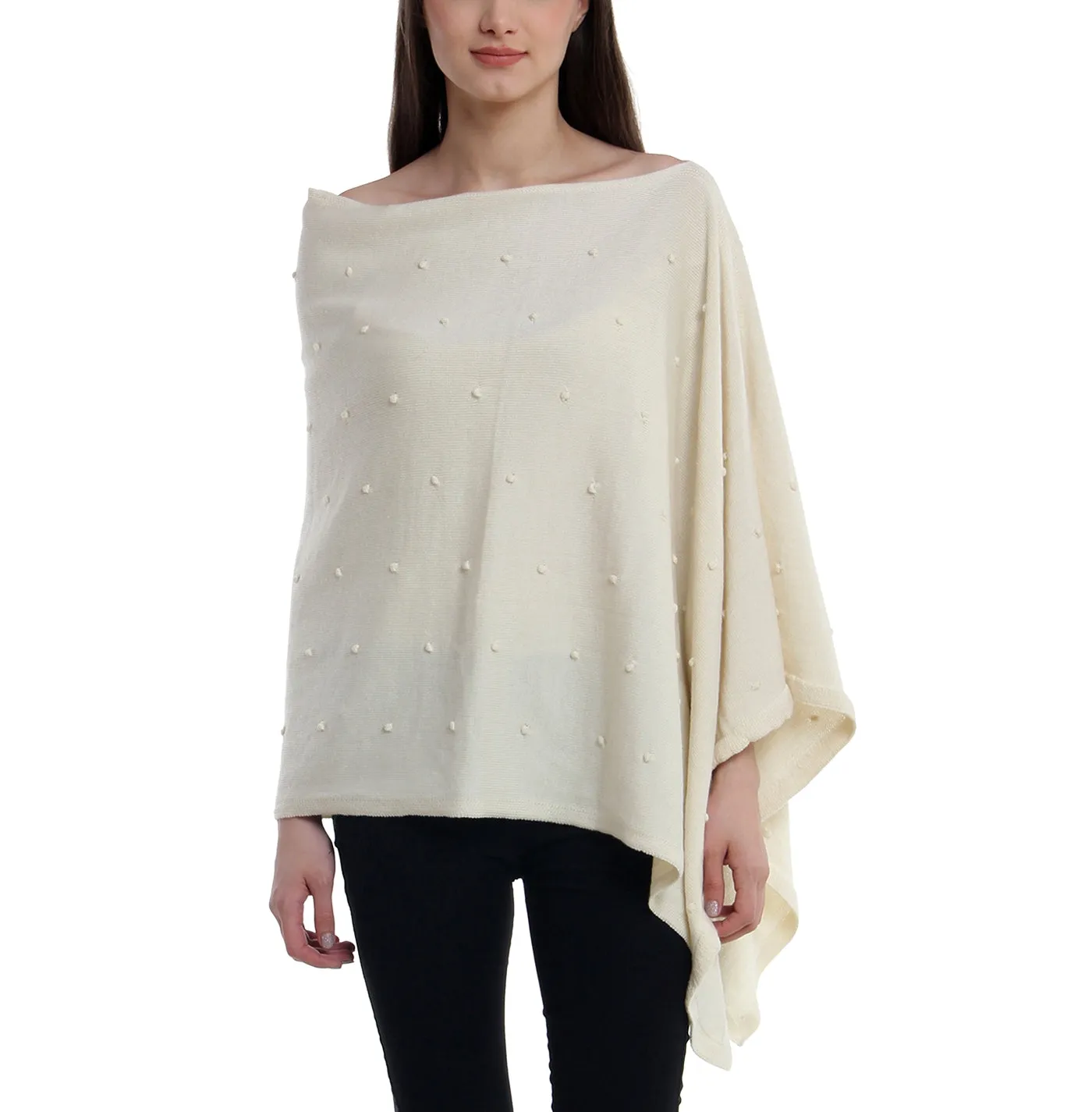Bubble Knitted Poncho