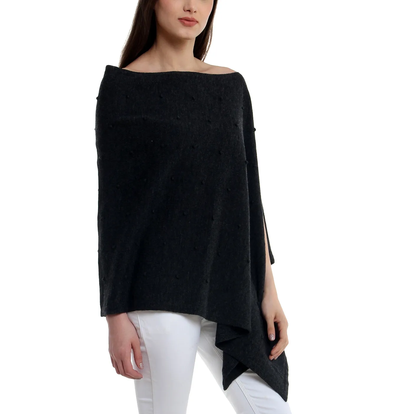 Bubble Knitted Poncho
