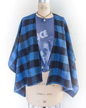 Buffalo Blue Plaid Flannel Kimono