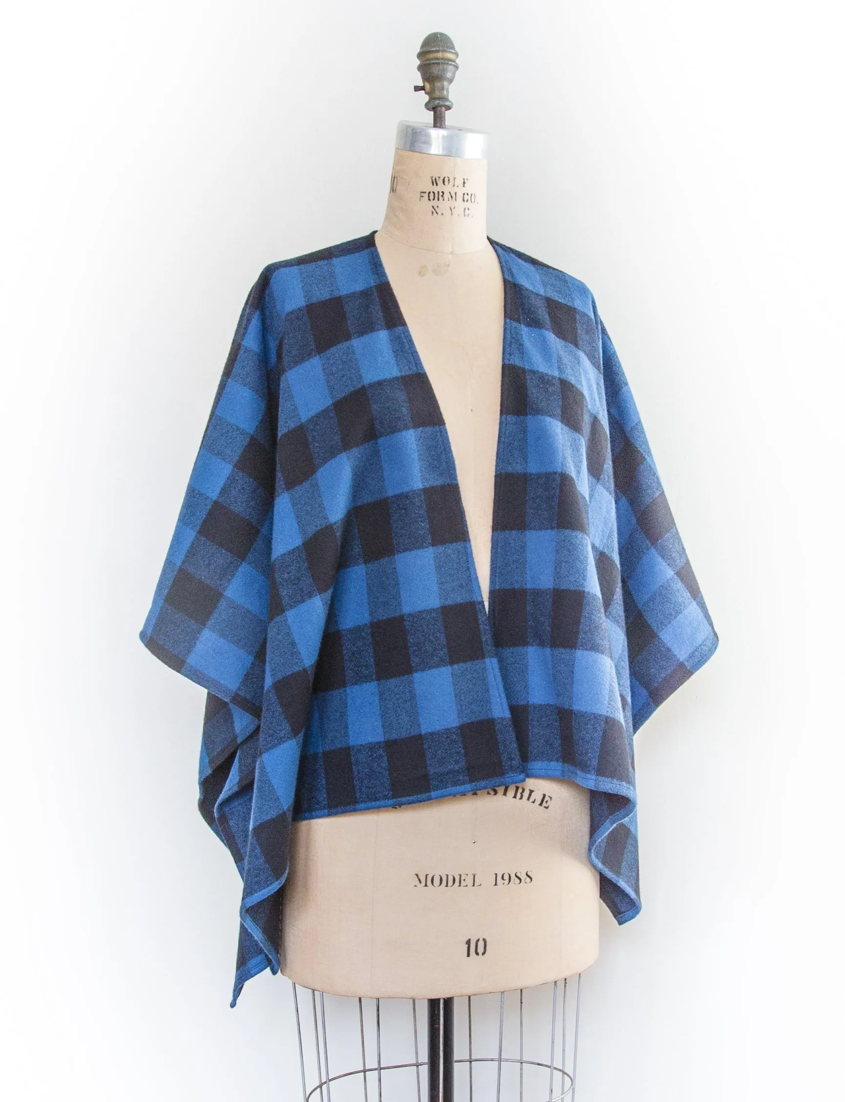 Buffalo Blue Plaid Flannel Kimono