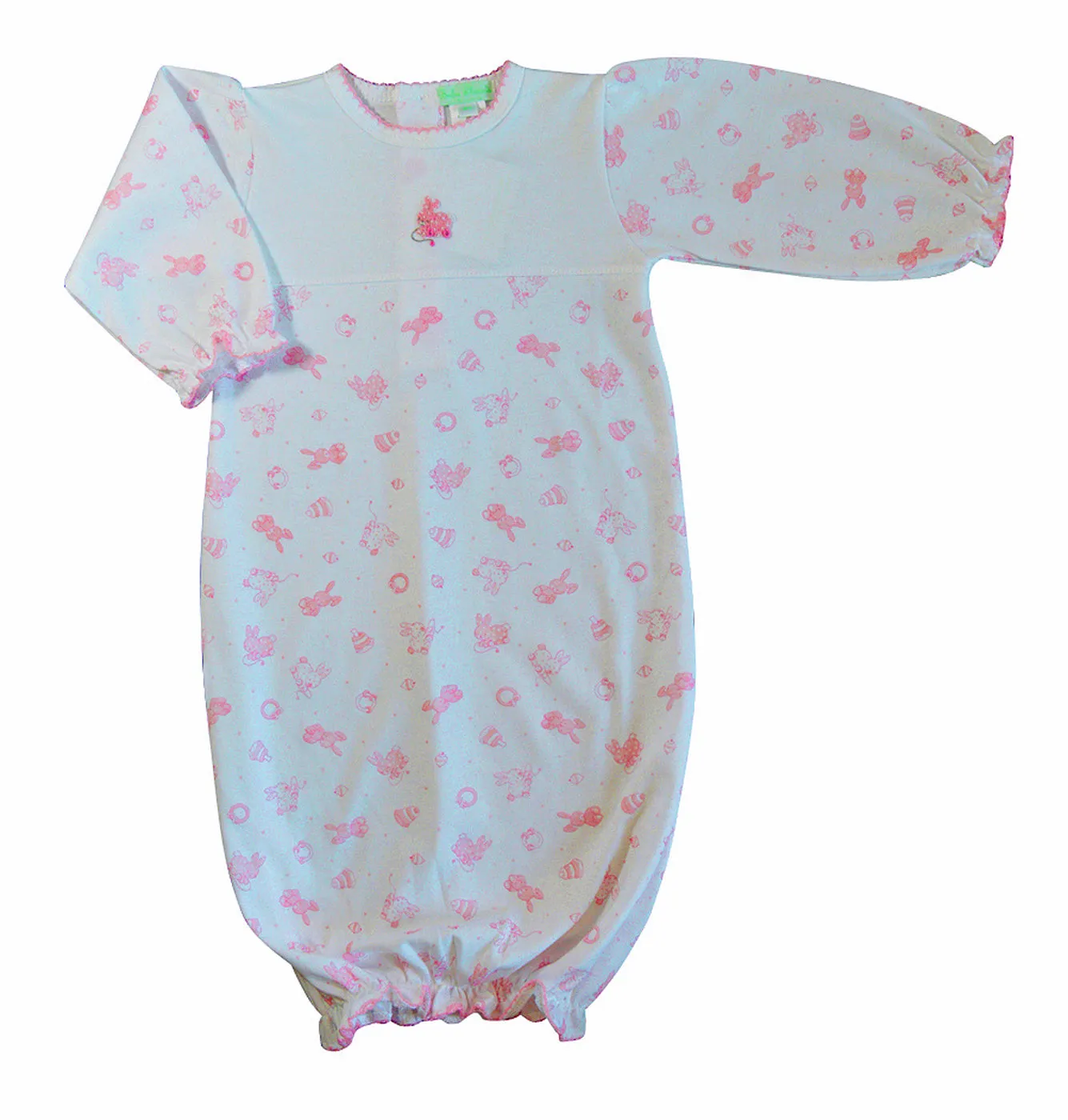 Bunny toy  Print  Girl's Daygown