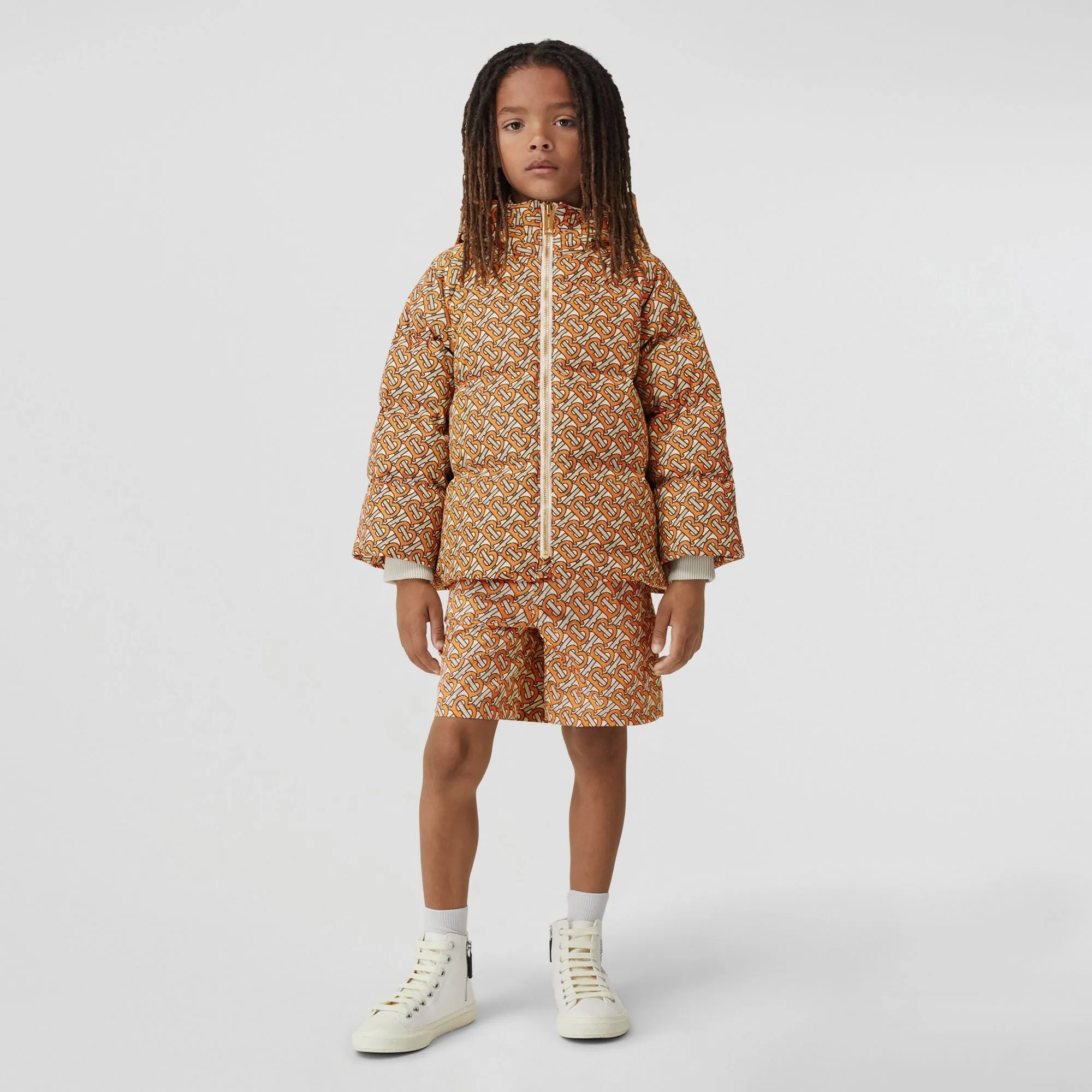 Burberry Bright Orange Down Jacket