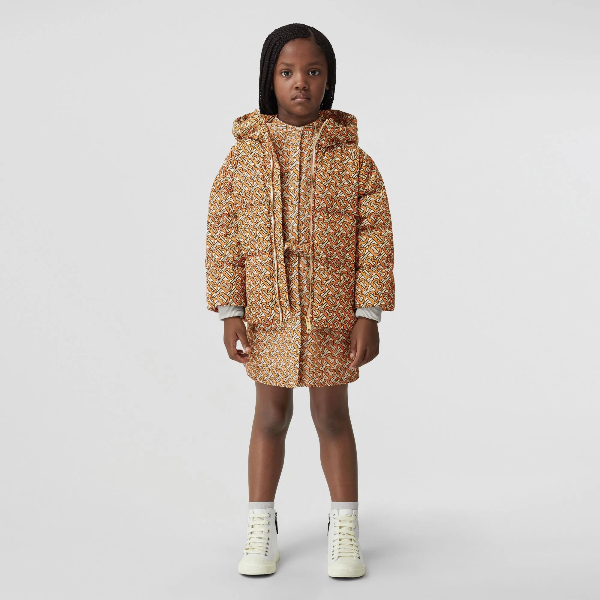 Burberry Bright Orange Down Jacket