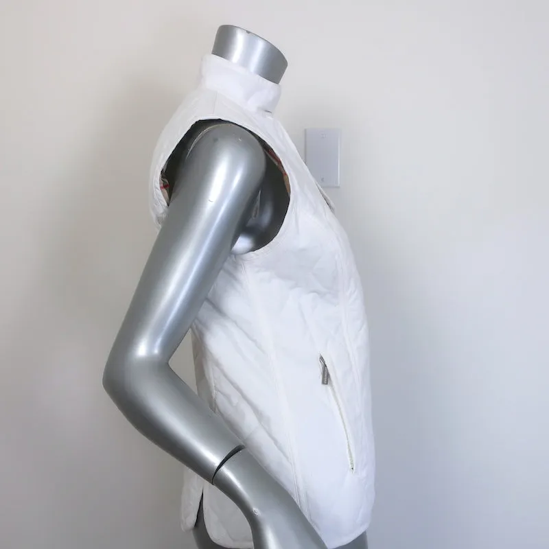 Burberry Golf Quilted Puffer Vest White Size Small