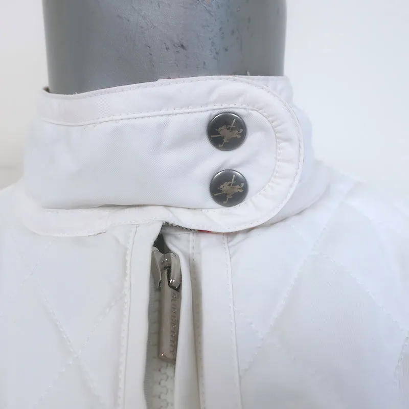 Burberry Golf Quilted Puffer Vest White Size Small