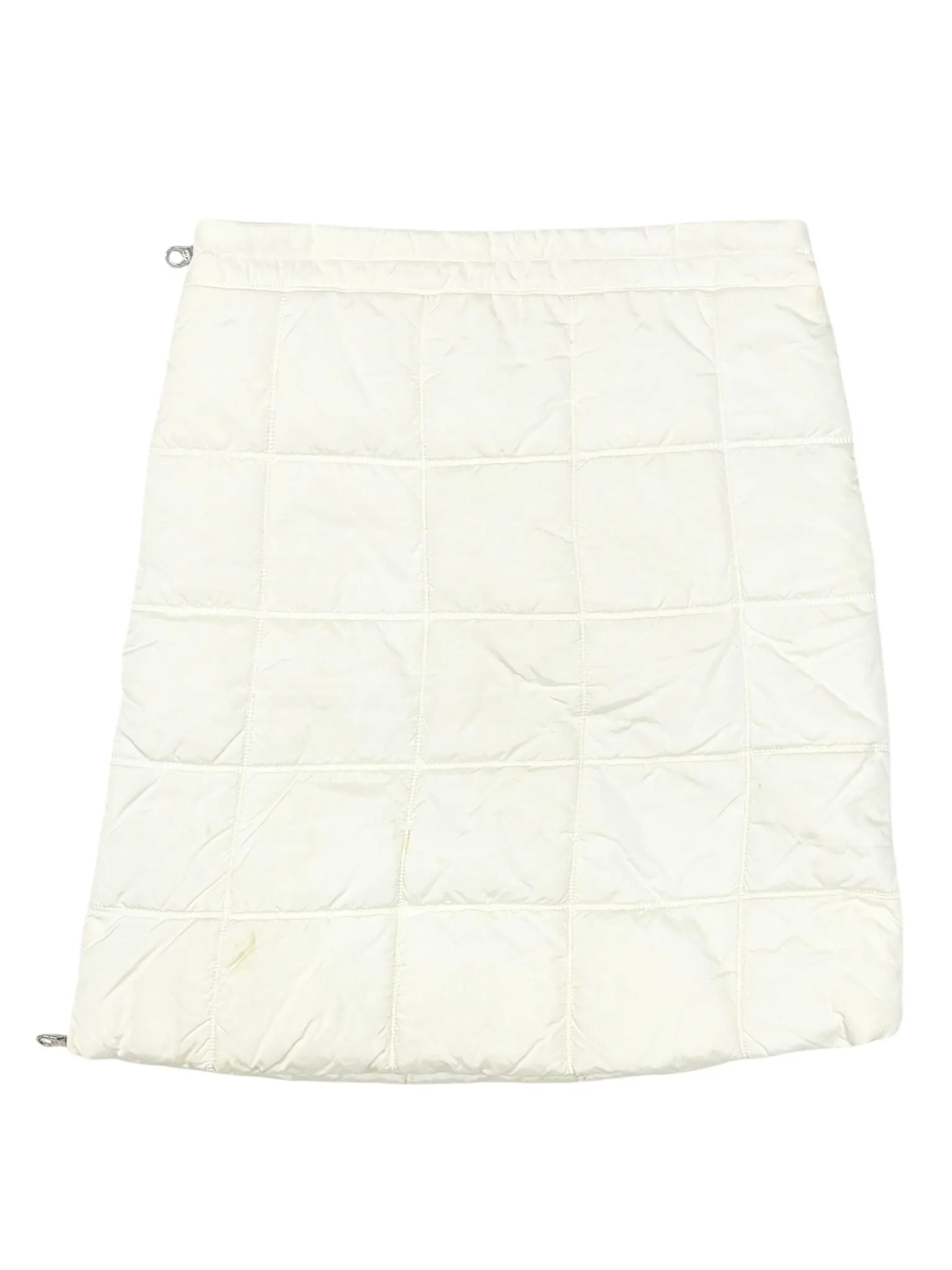 Chanel White Nylon Puffer Skirt