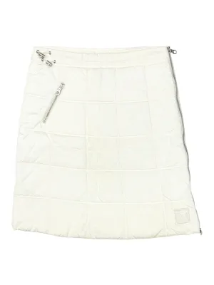 Chanel White Nylon Puffer Skirt