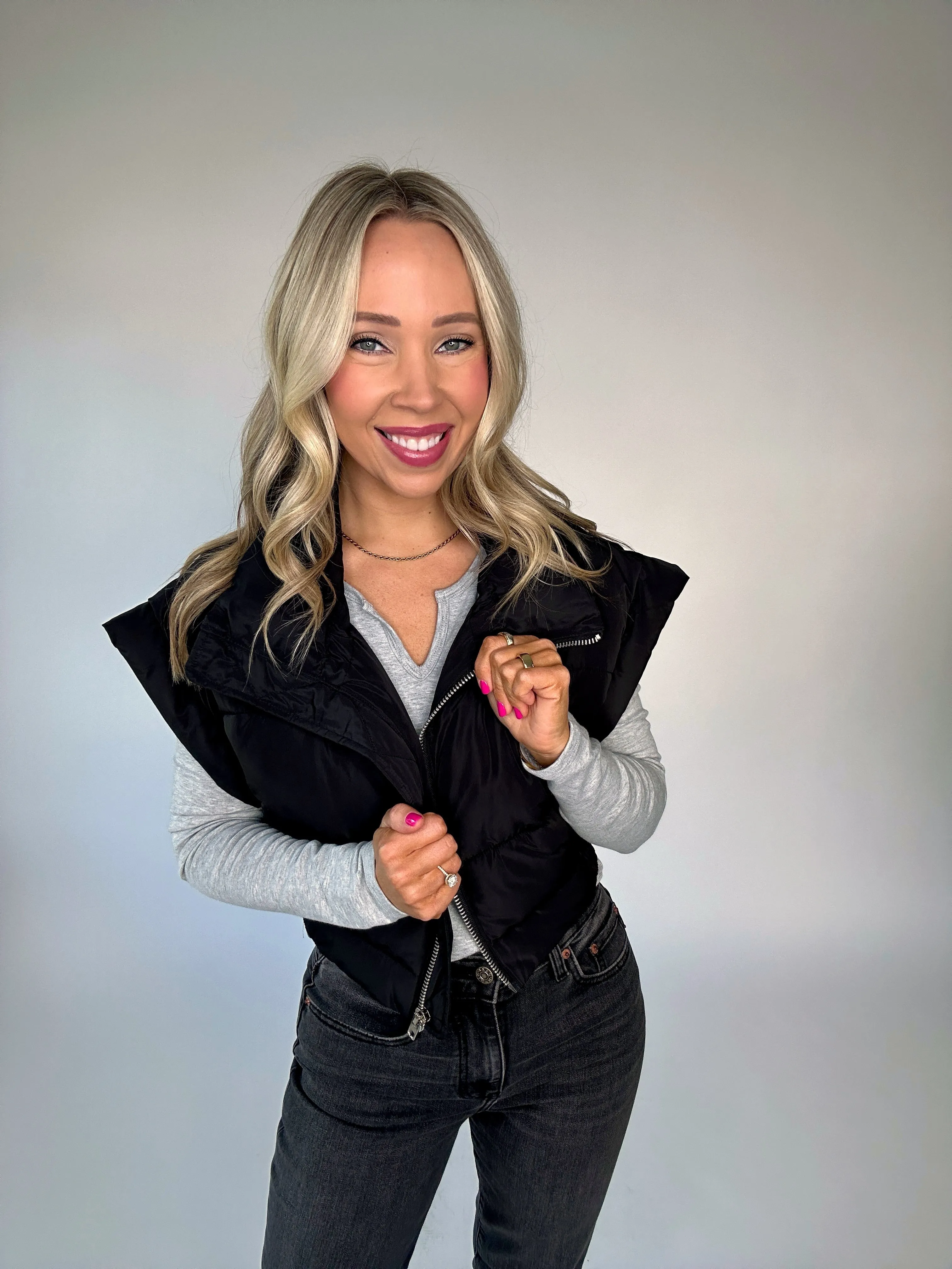 City Stroll Cropped Puffer Vest