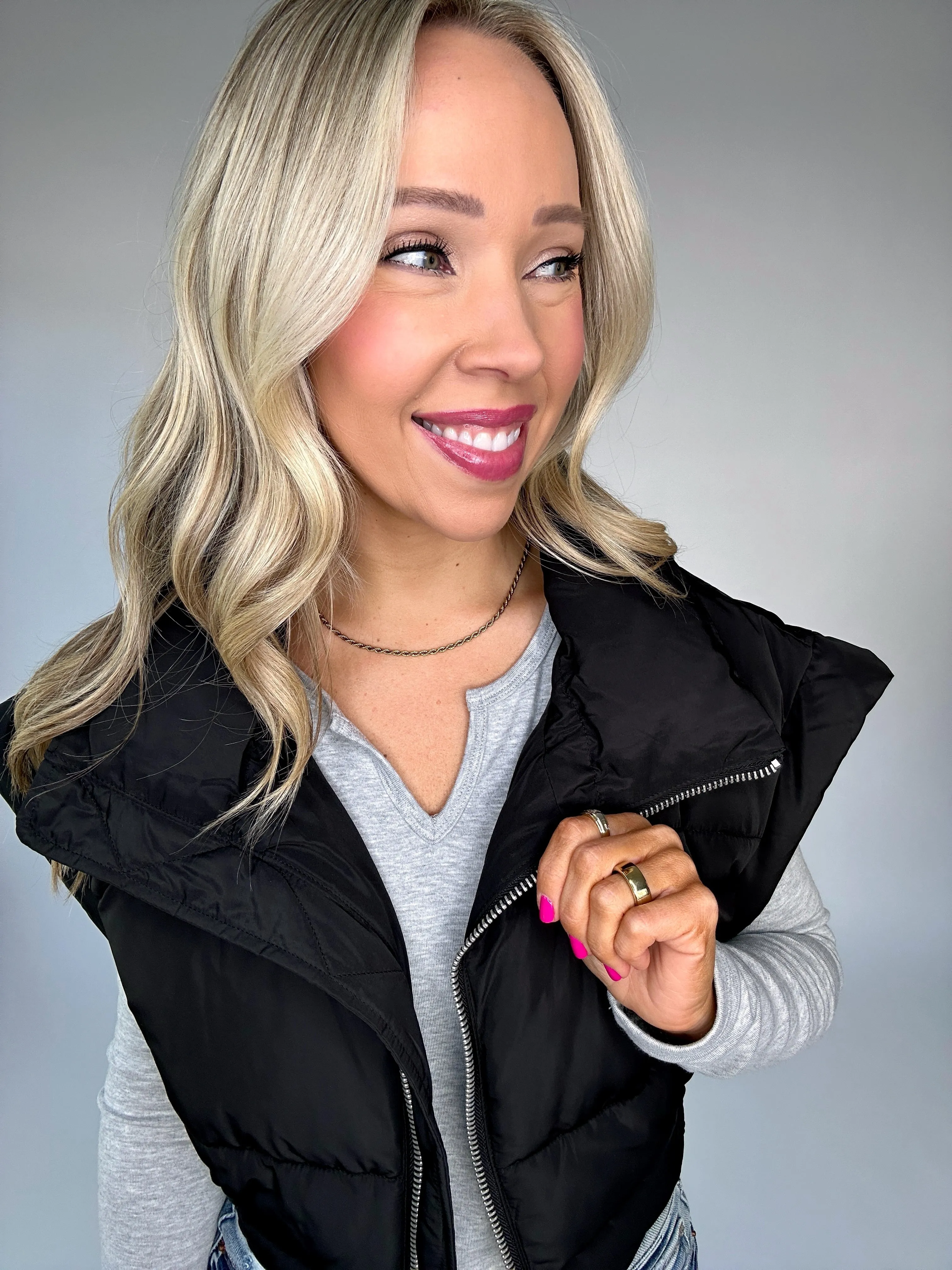 City Stroll Cropped Puffer Vest