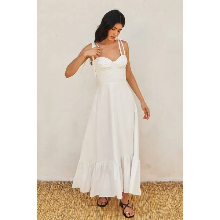 Cotton Corset Maxi Dress