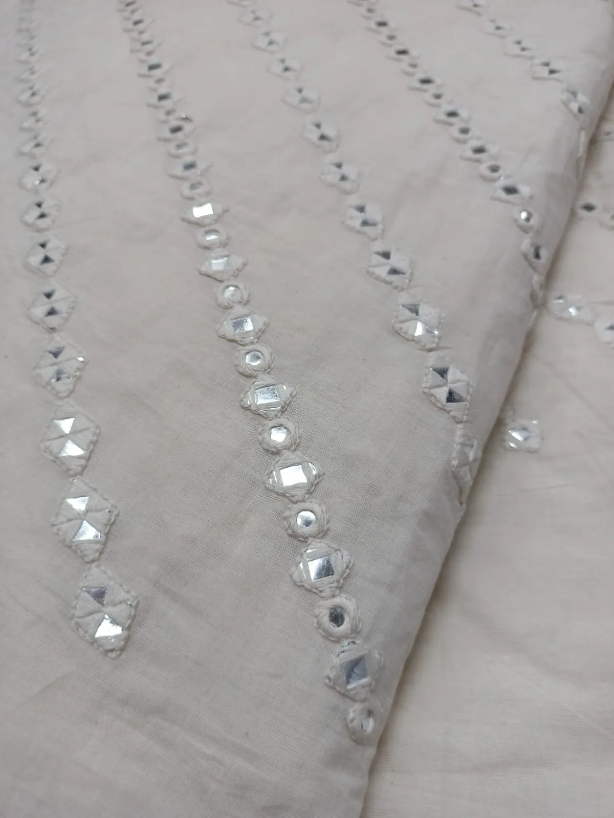 Cotton Embroidered Fabric