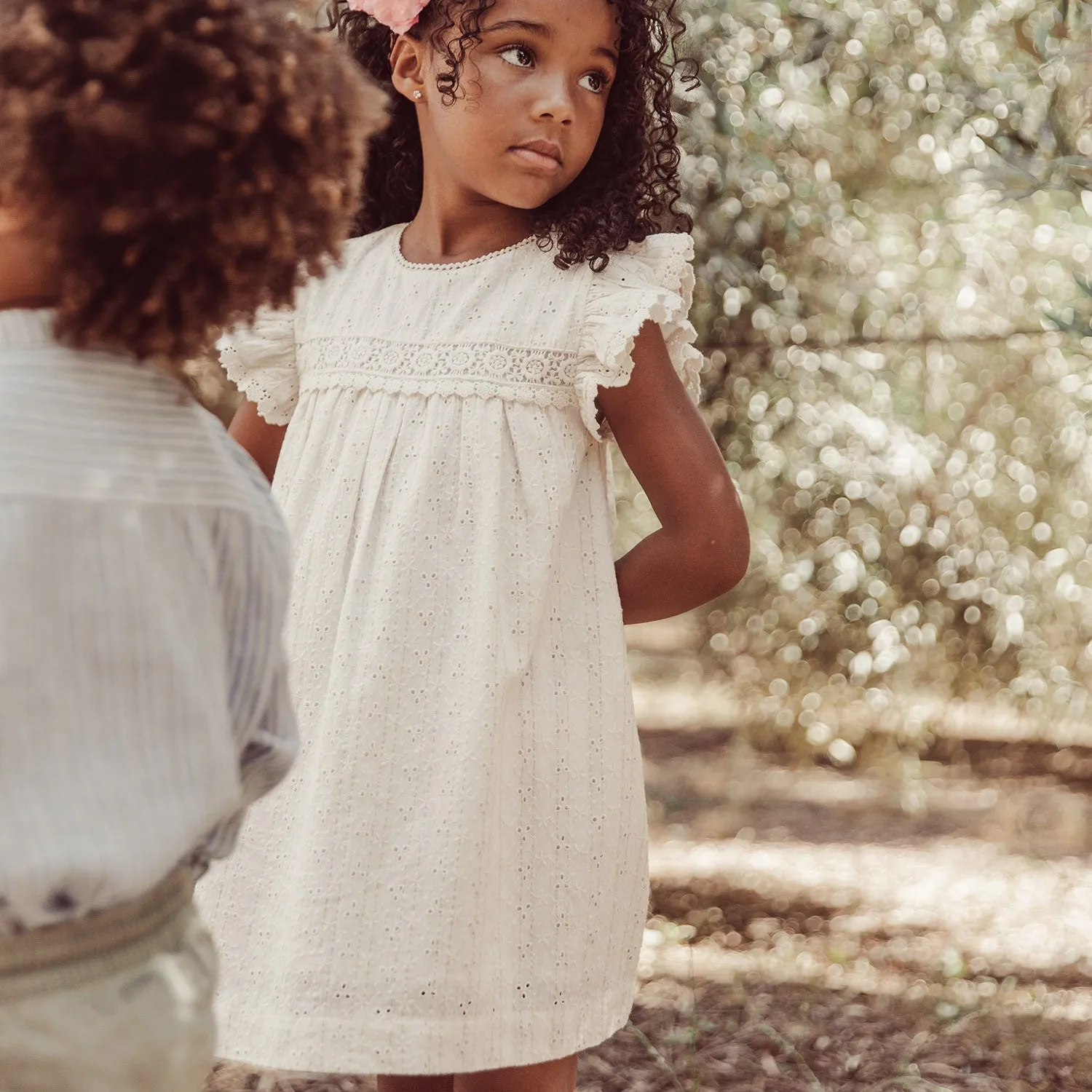 Cotton Shantiya Dress - Cream