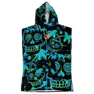 Creatures Grom Poncho Towel - Cyan Green