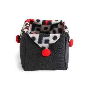 Cube Shaped Case Made from Japanese Kimono
