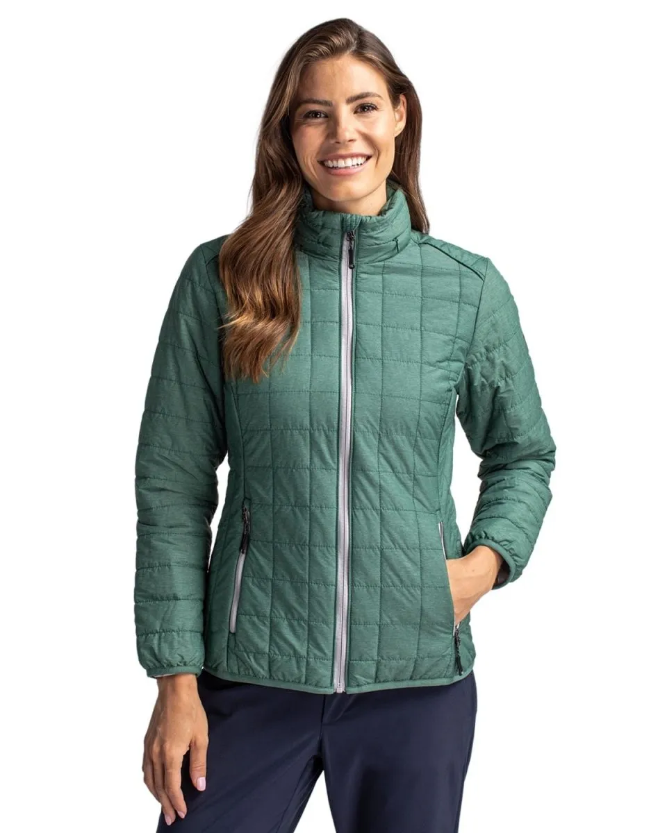Cutter & Buck Rainier PrimaLoft Womens Eco Insulated Full Zip Puffer Jacket