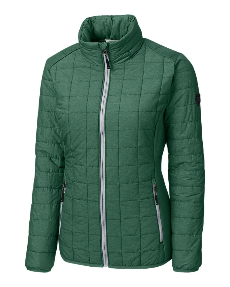 Cutter & Buck Rainier PrimaLoft Womens Eco Insulated Full Zip Puffer Jacket
