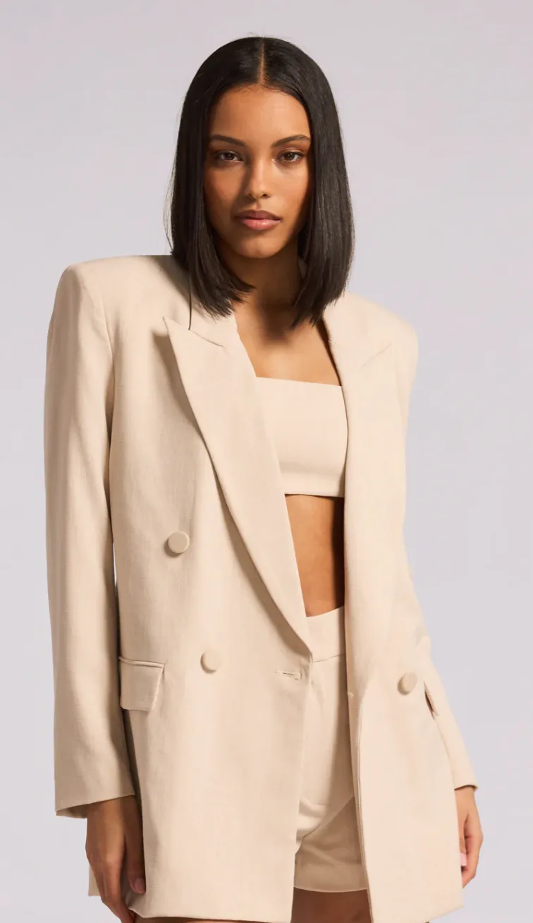 DESTIN LIGHT SUITING BLAZER IN TAN