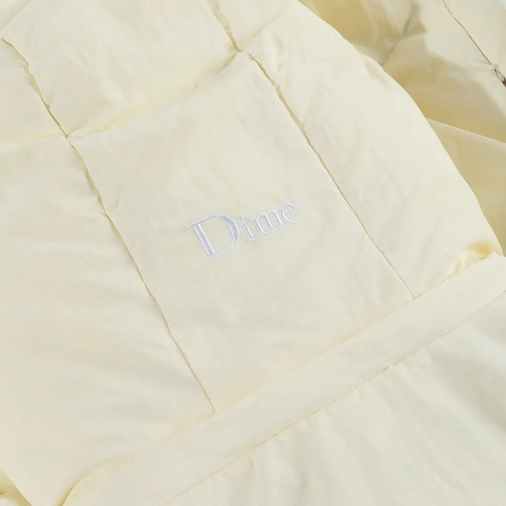 Dime Contrast Puffer Jacket Off White