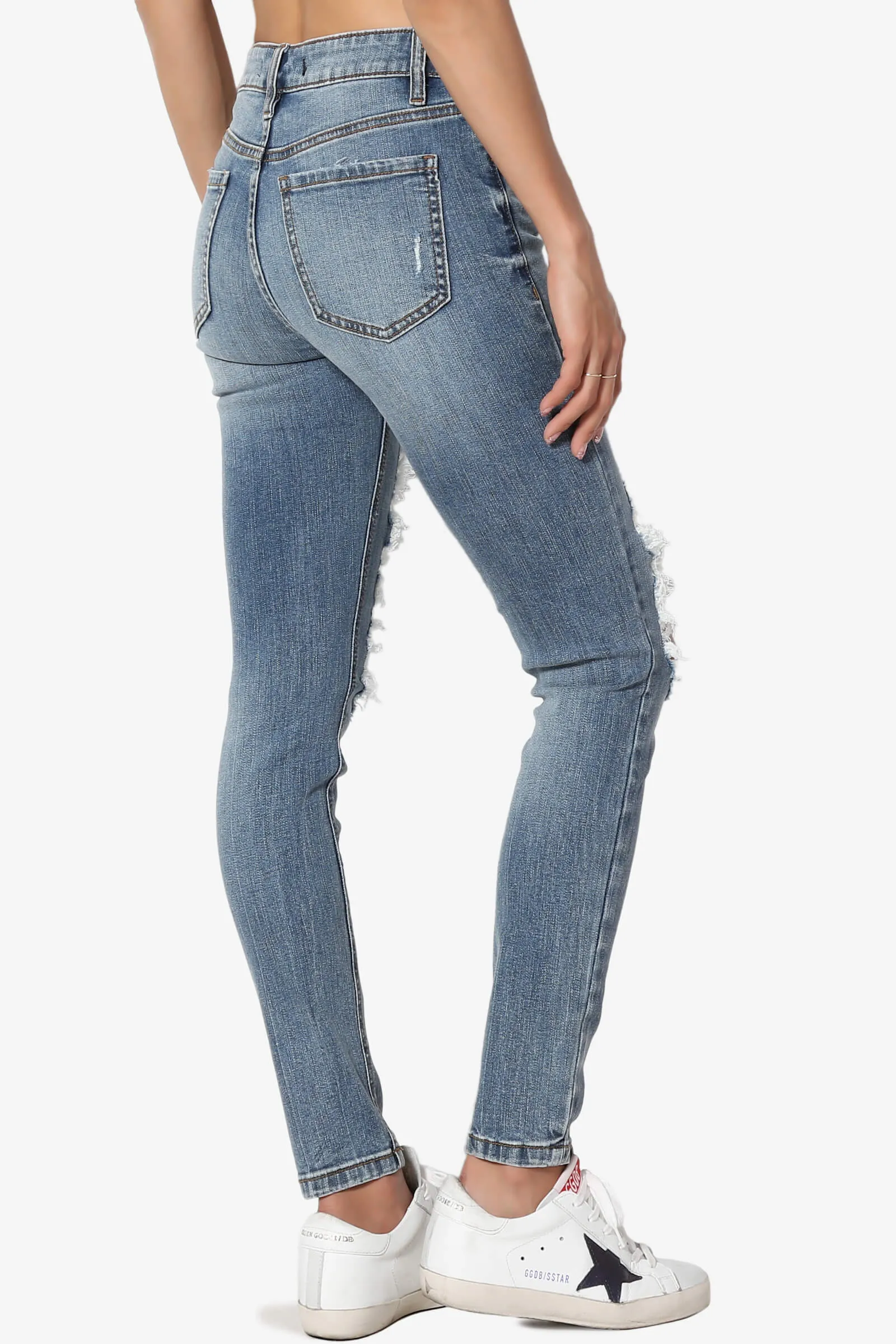 Dixon High Rise Ripped Skinny Jeans