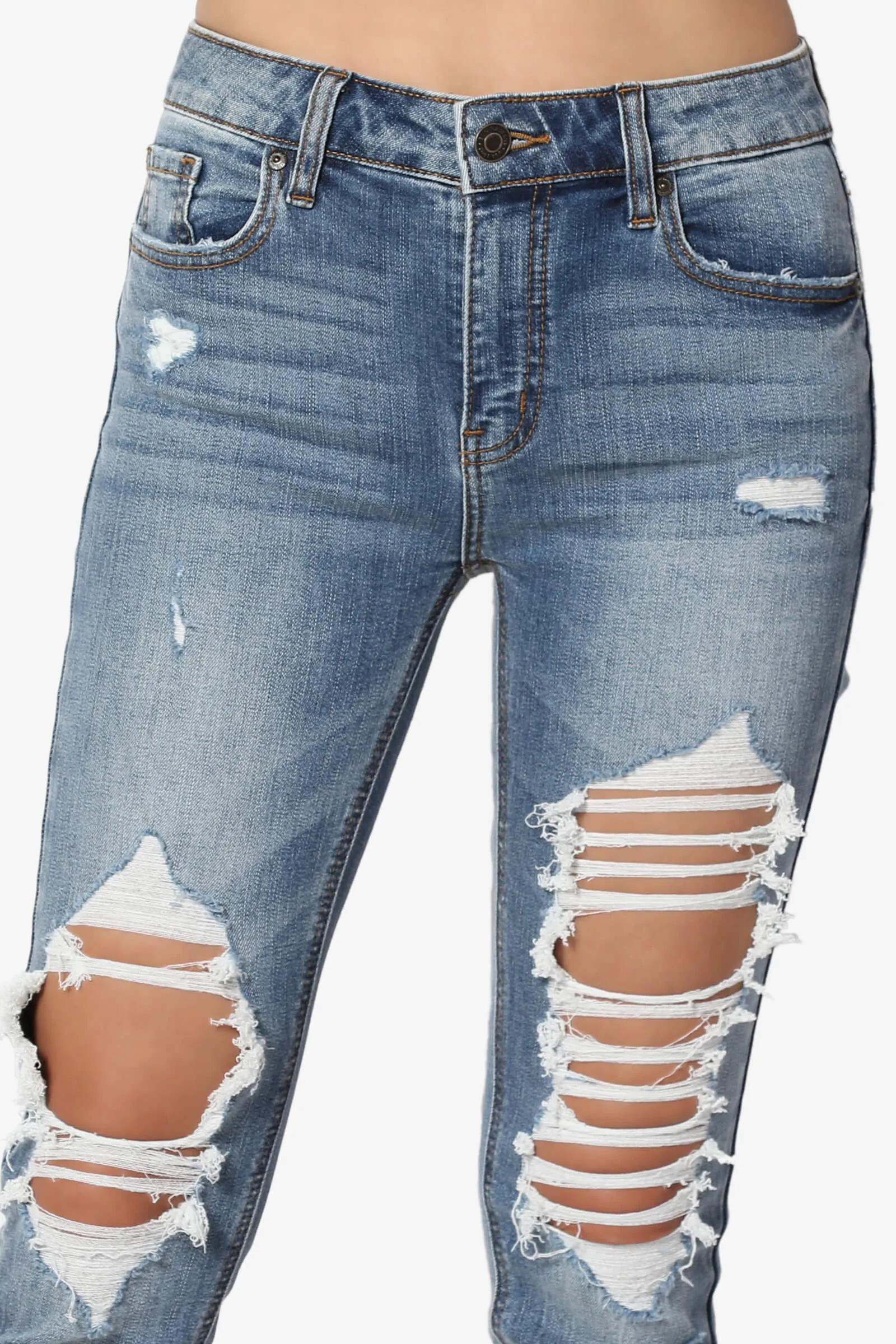 Dixon High Rise Ripped Skinny Jeans