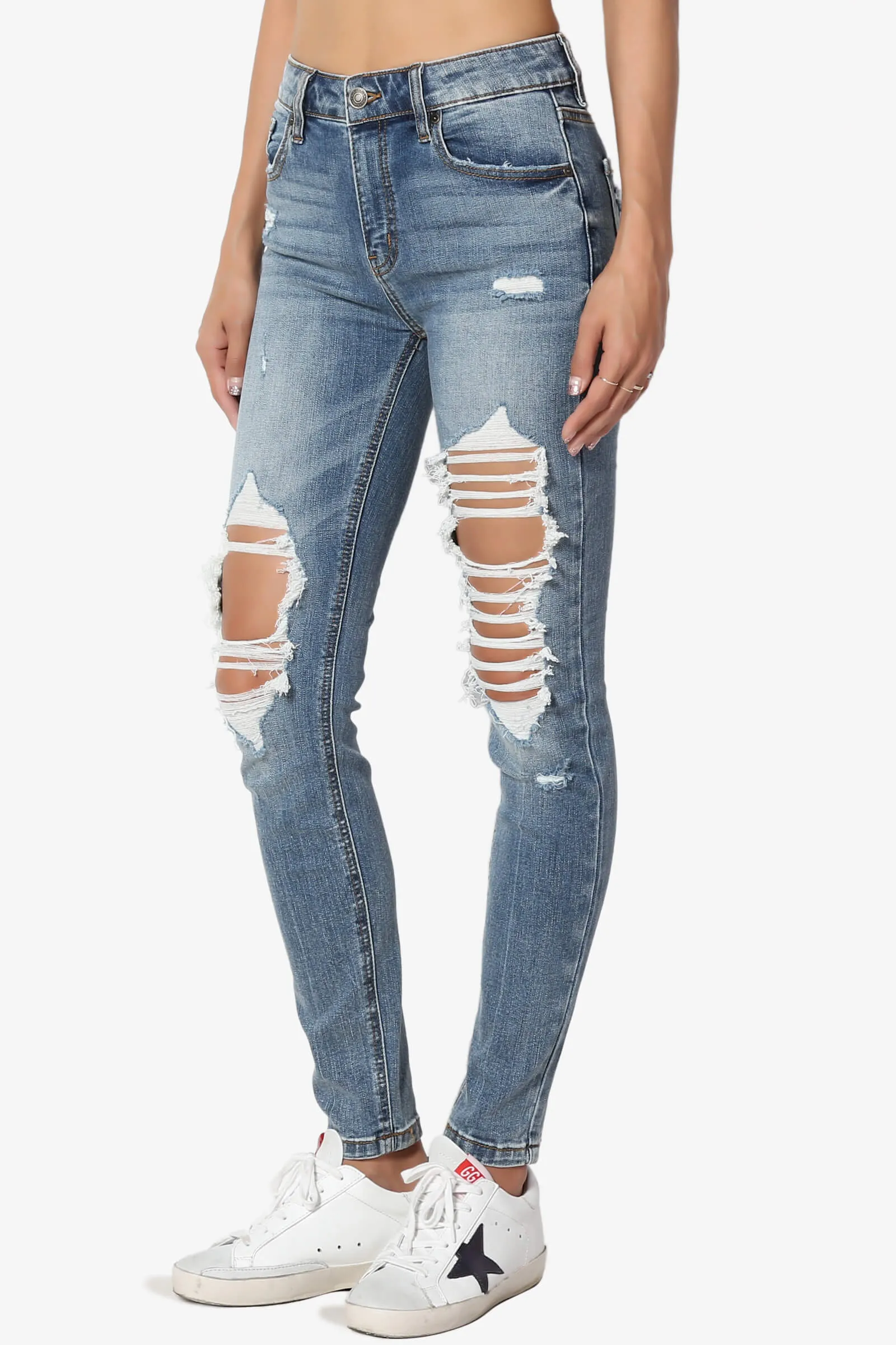 Dixon High Rise Ripped Skinny Jeans