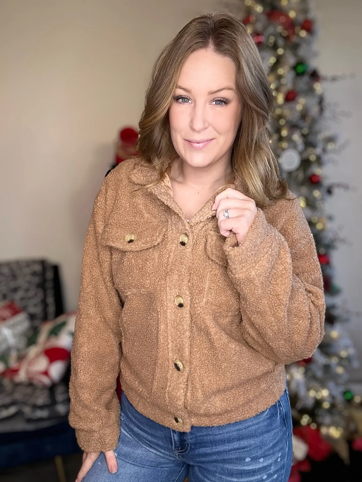 Dk. Taupe Sherpa Jacket