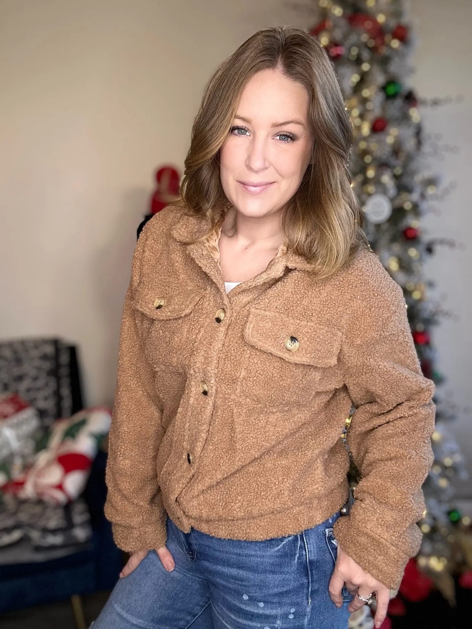 Dk. Taupe Sherpa Jacket