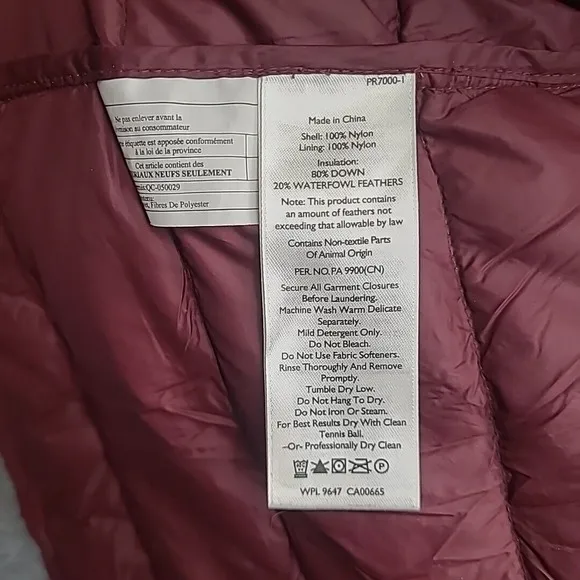 Eddie Bauer Womens Down Puffer Vest Small EB650 Black Full Zip