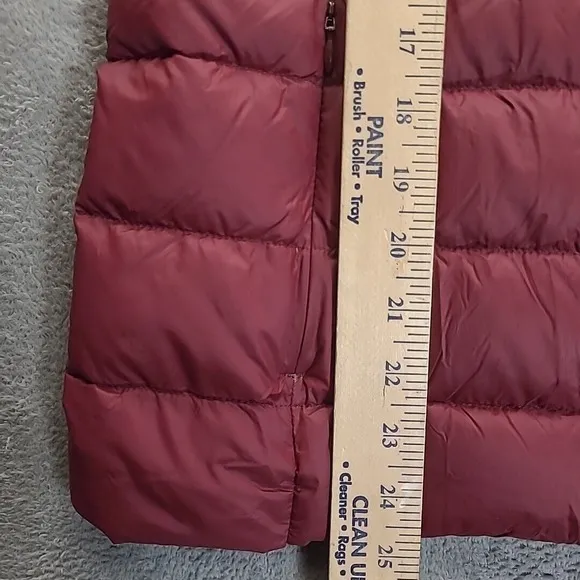 Eddie Bauer Womens Down Puffer Vest Small EB650 Black Full Zip