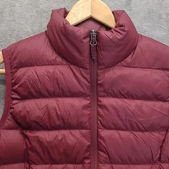 Eddie Bauer Womens Down Puffer Vest Small EB650 Black Full Zip
