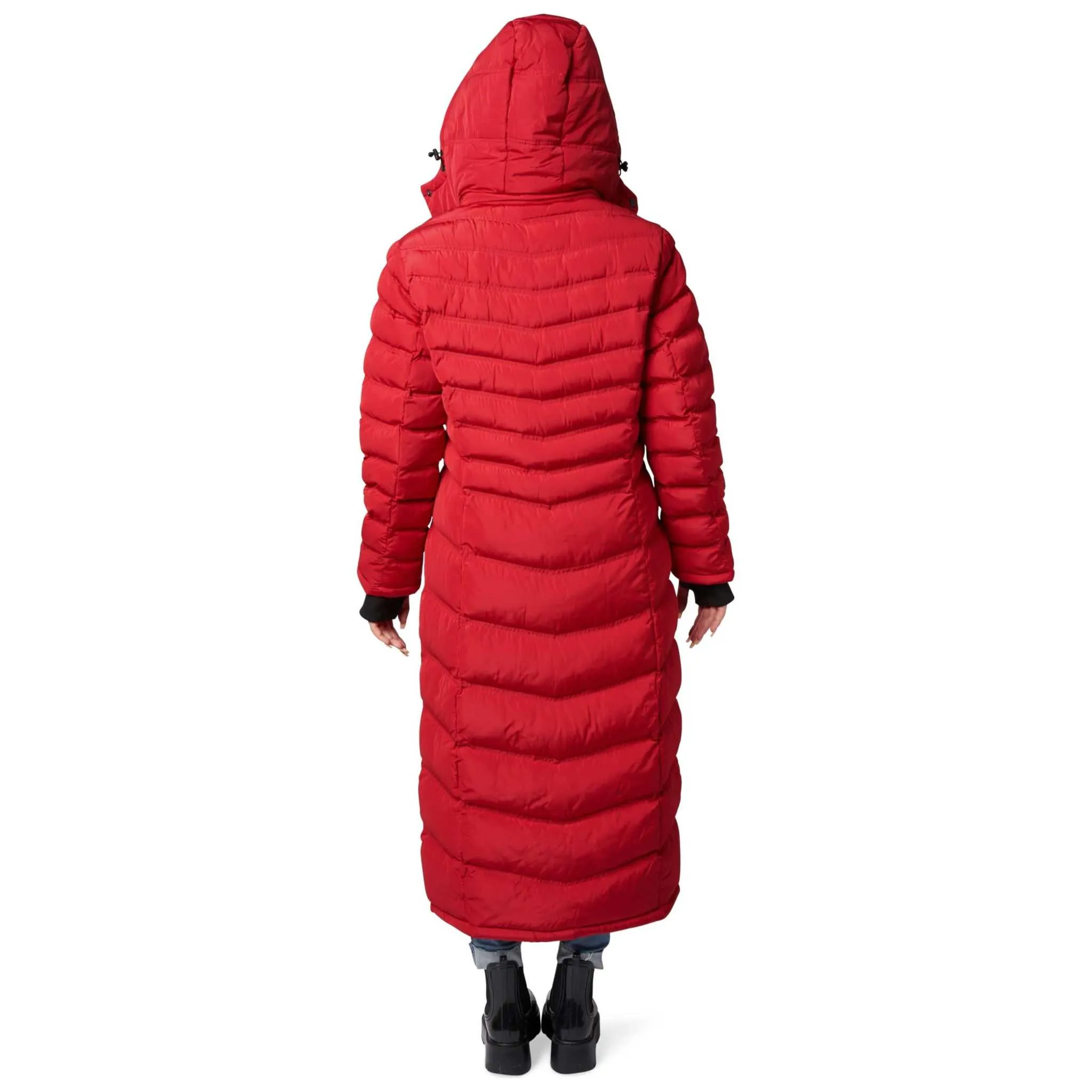 ELORA Full-Length Puffer Coat for Women - Stylish Winter Maxi Coat (47 Inch)