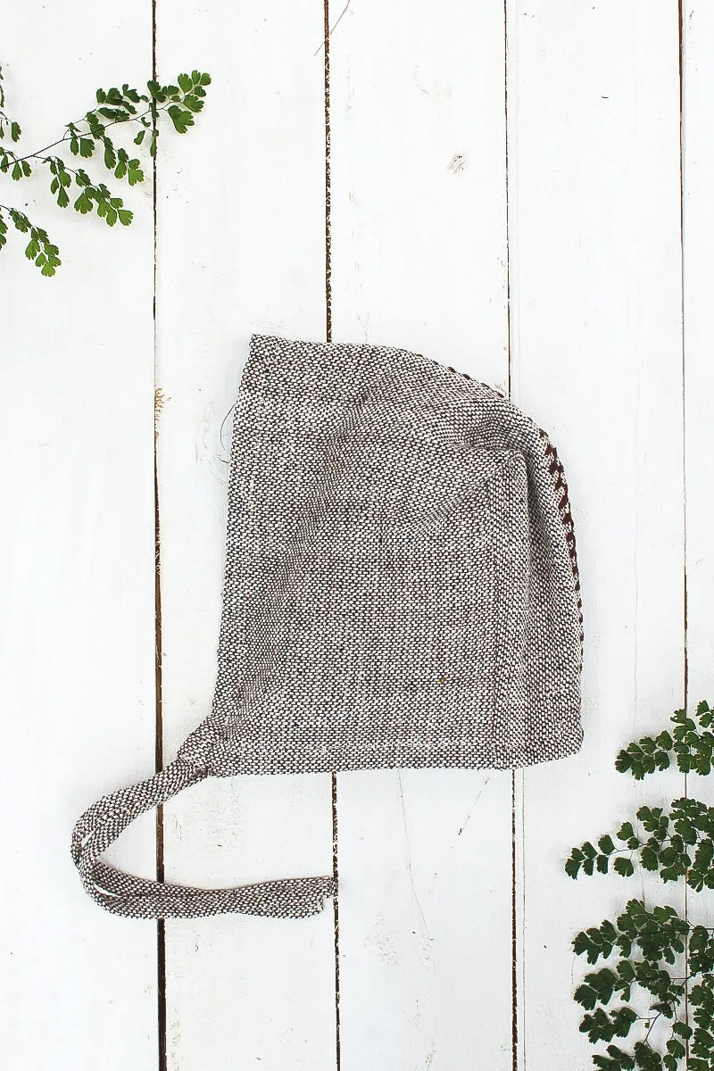 EMBROIDERED BABY BONNET, ZERO WASTE