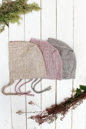 EMBROIDERED BABY BONNET, ZERO WASTE