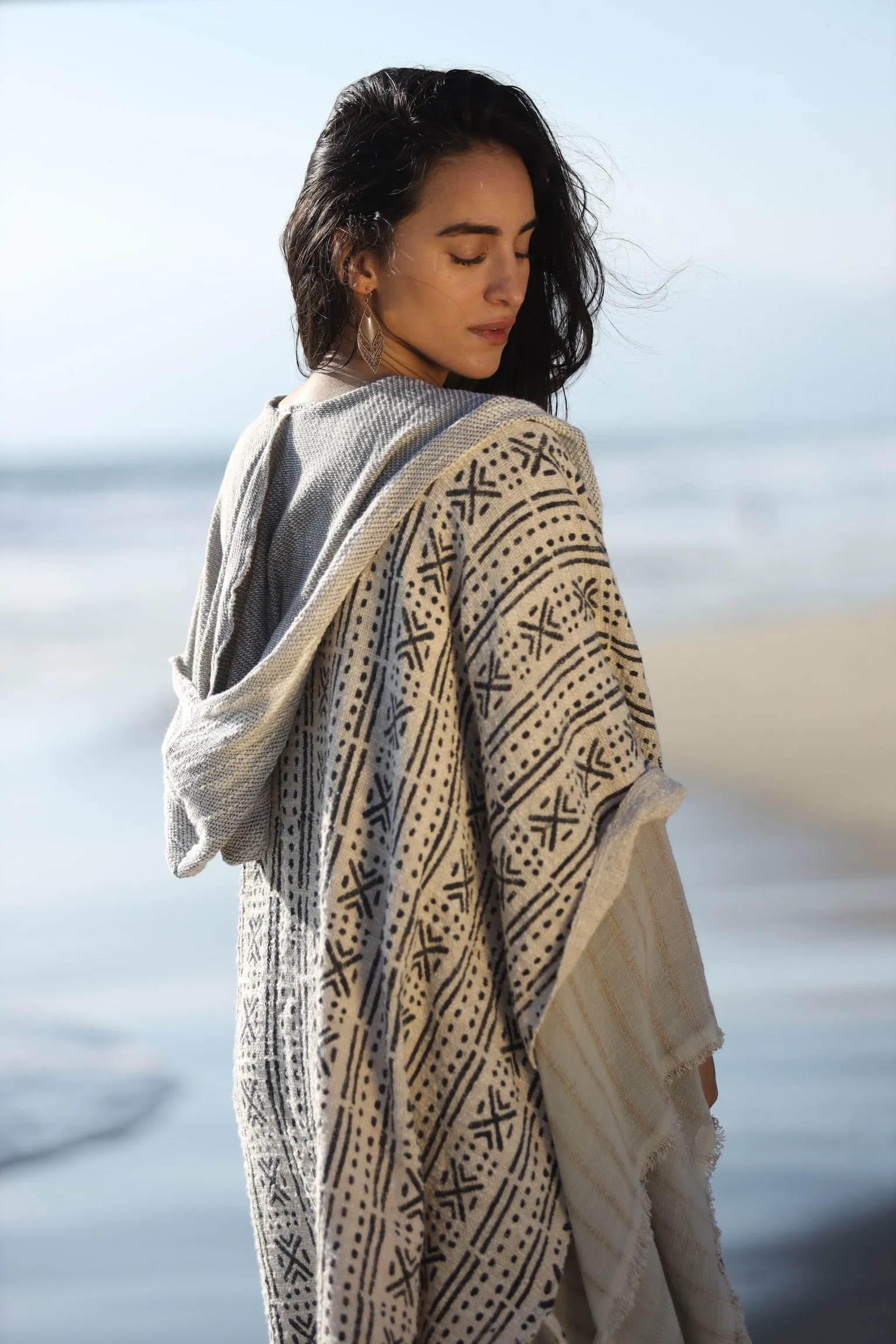 Enam | Hooded Poncho | Her