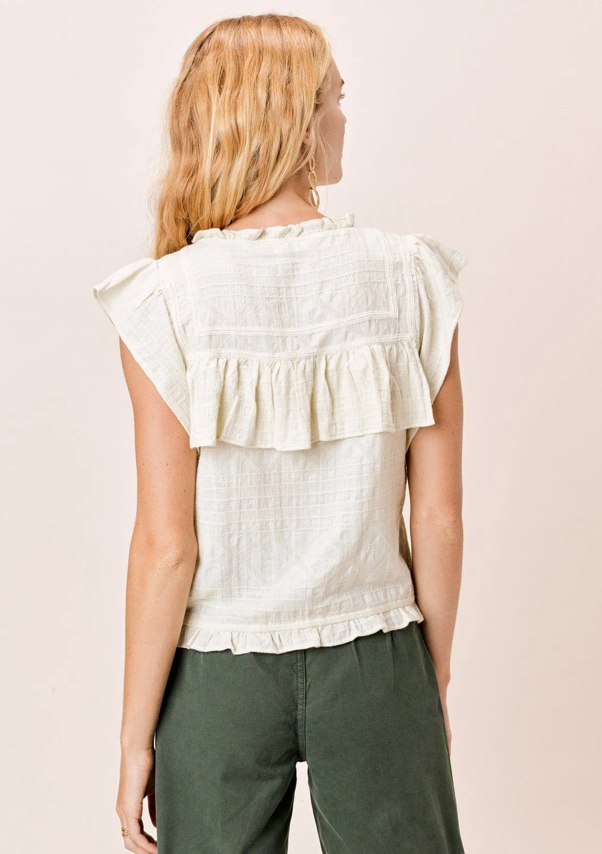 Erin Textured Cotton Top