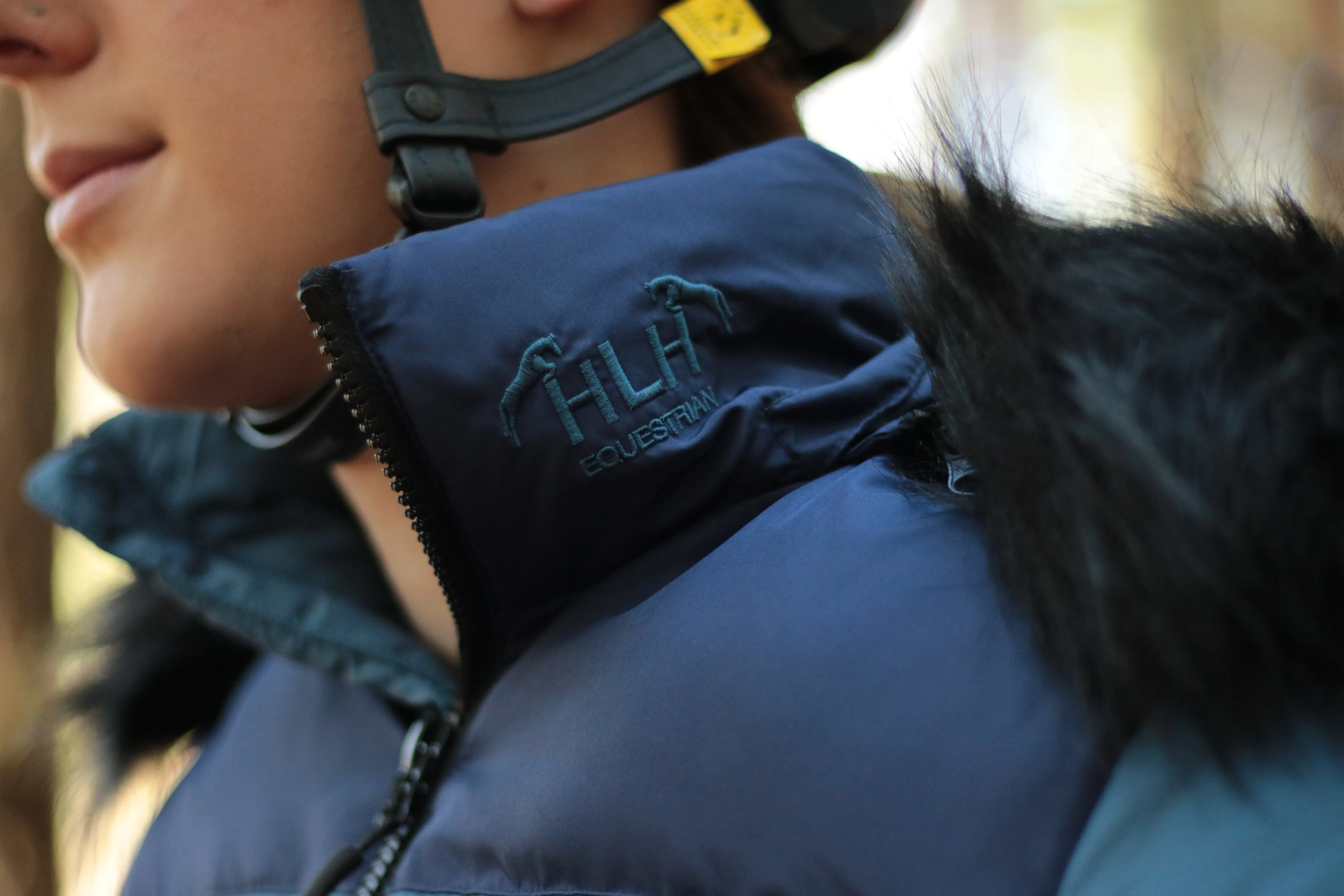 Ethical Down Puffer Jacket in Navy