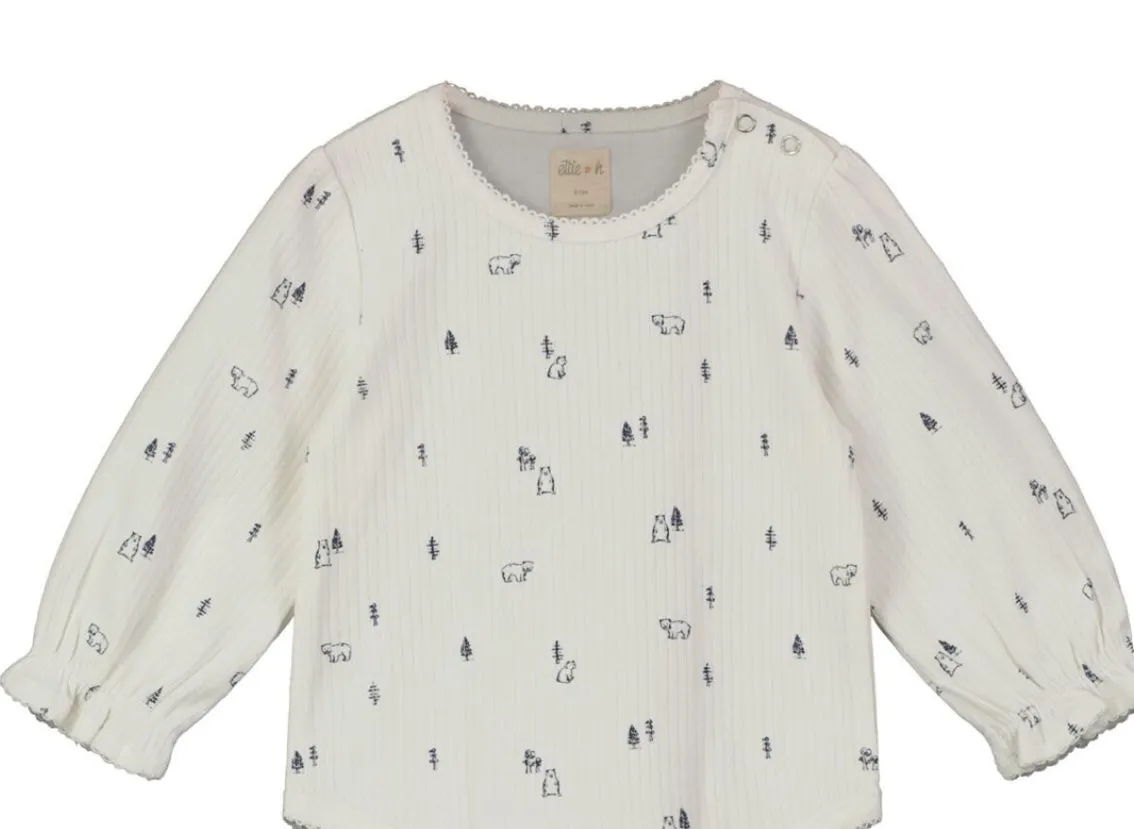 Ettie & H “Arthyen” Bears Print Cotton Top: Sizes 2 to 7