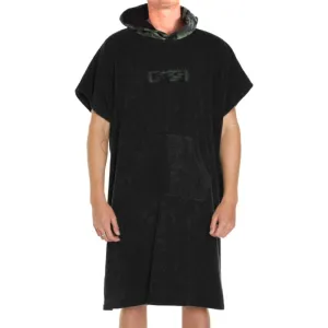 FCS TOWEL PONCHO BLACK/CAMO