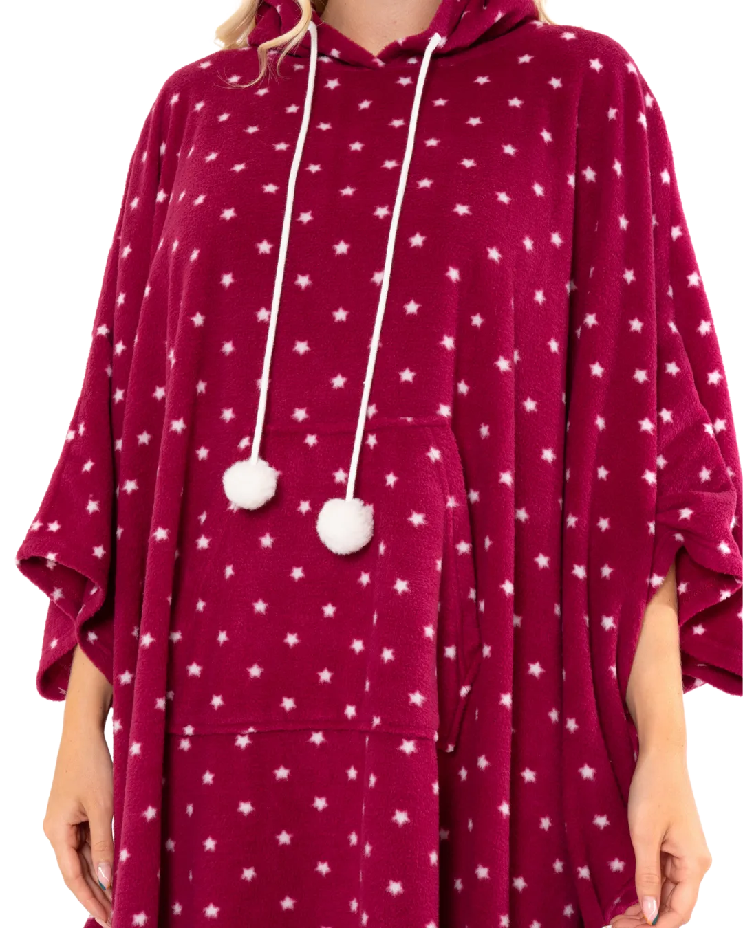 Fleece Oversized Lounger Poncho / Blanket