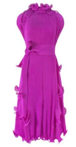 Florence Crepe Ruffled Dress