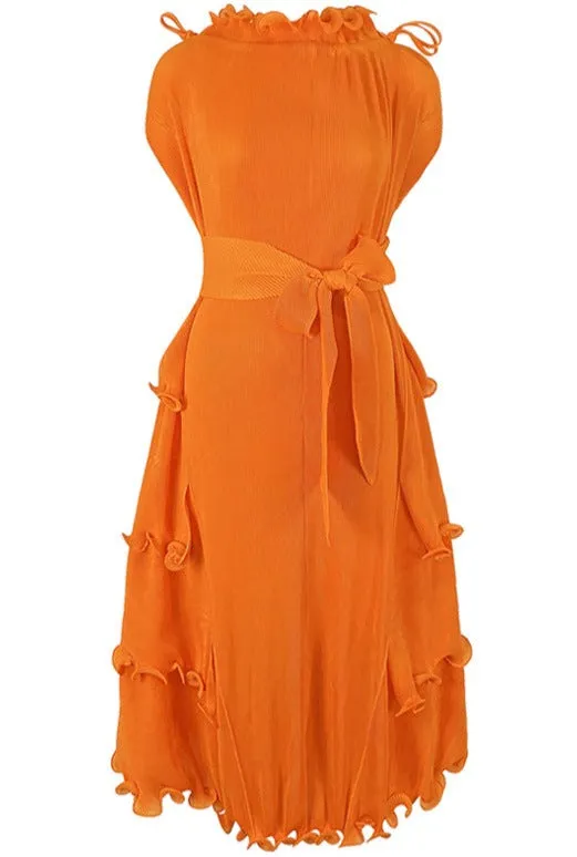 Florence Crepe Ruffled Dress