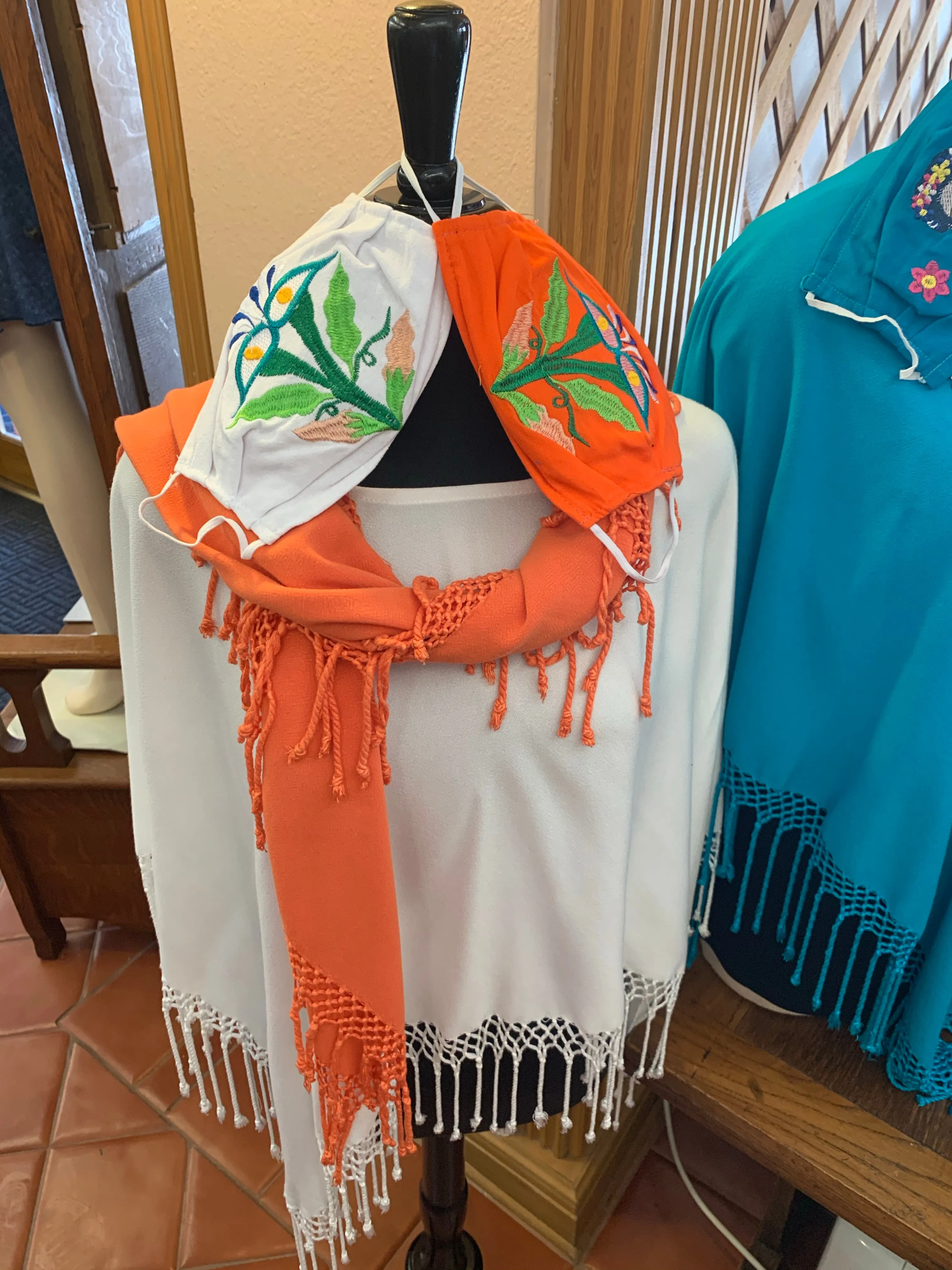 Fringed Poncho In Solid Colors