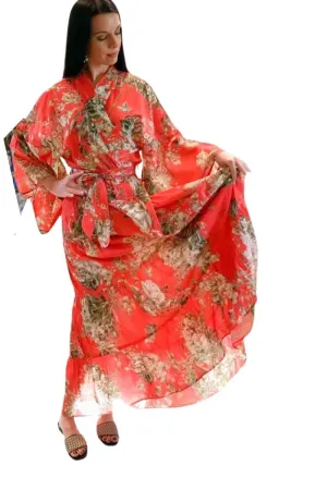 Gipsy Red Cotton Kimono