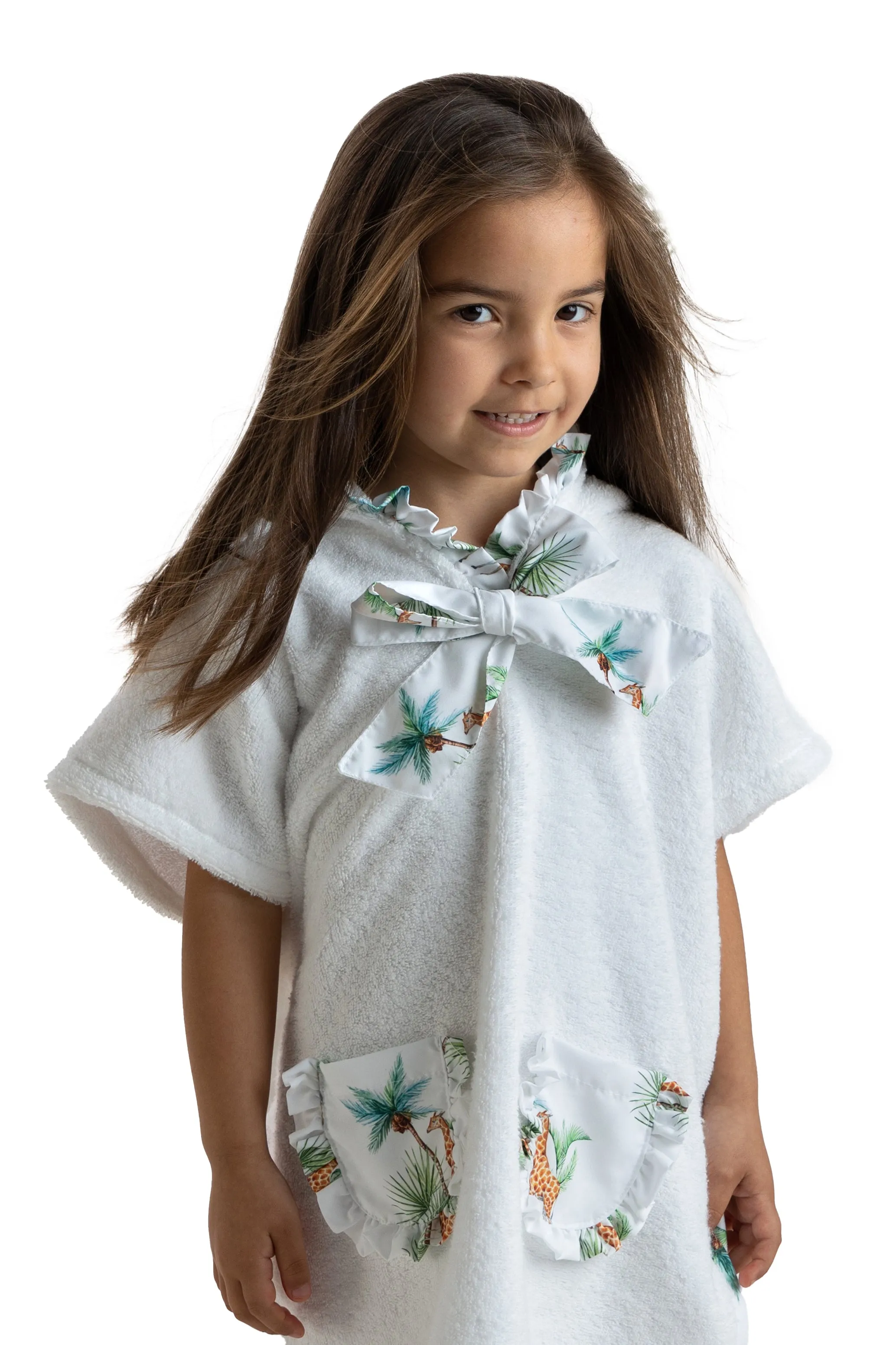 GIRAFFES Beach Poncho