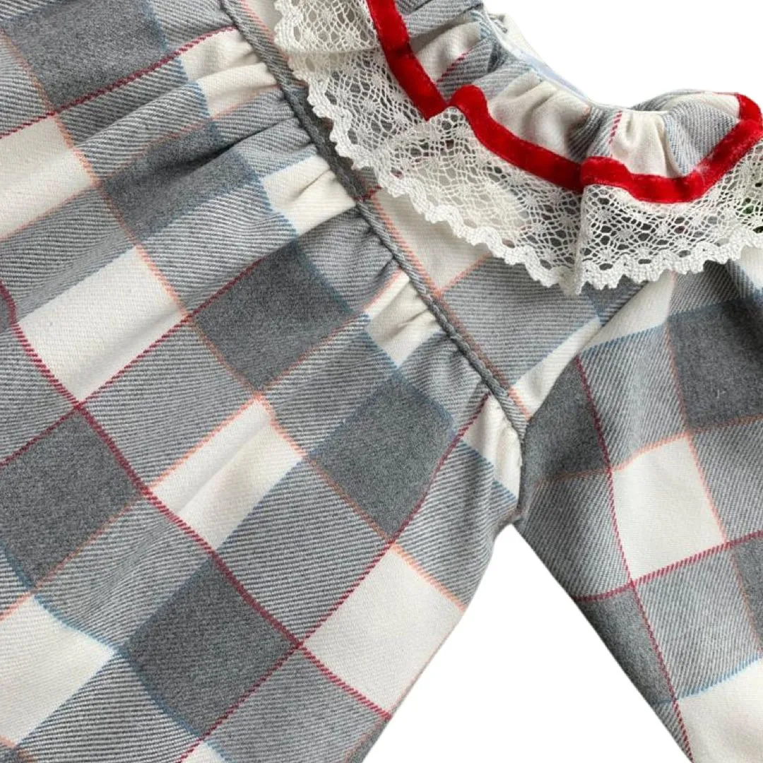 Girls Checked Dress
