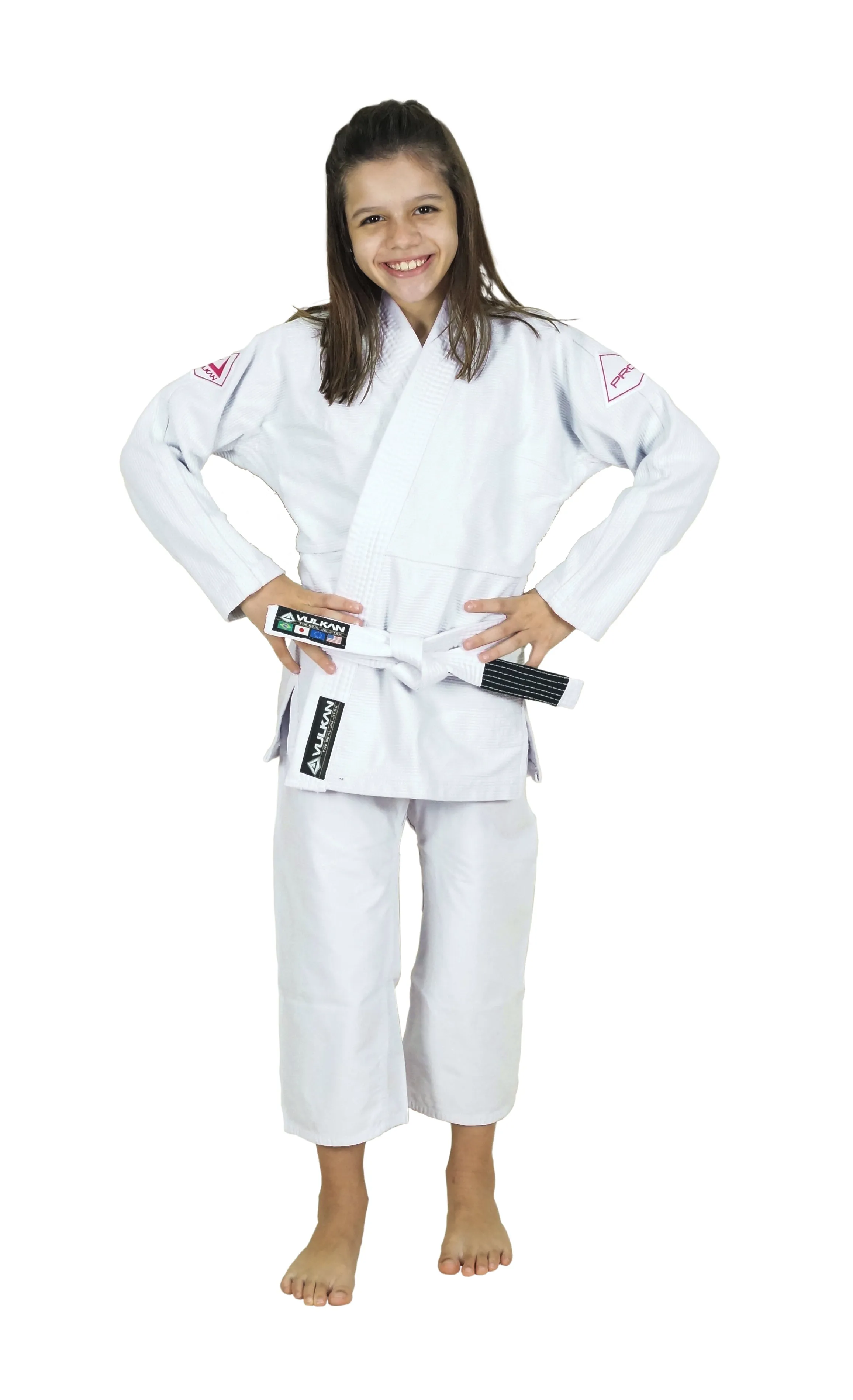 GIRLS PRO EVOLUTION KIDS Jiu-Jitsu Gi (White)
